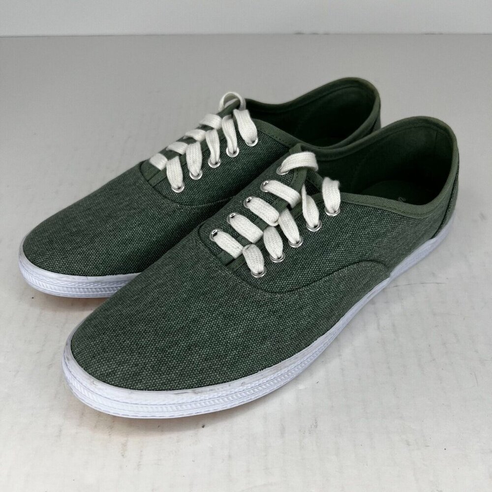 Universal Thread Womens RN17730 Lunea Green Lace Up Low Top Size 9 Canvas Shoes